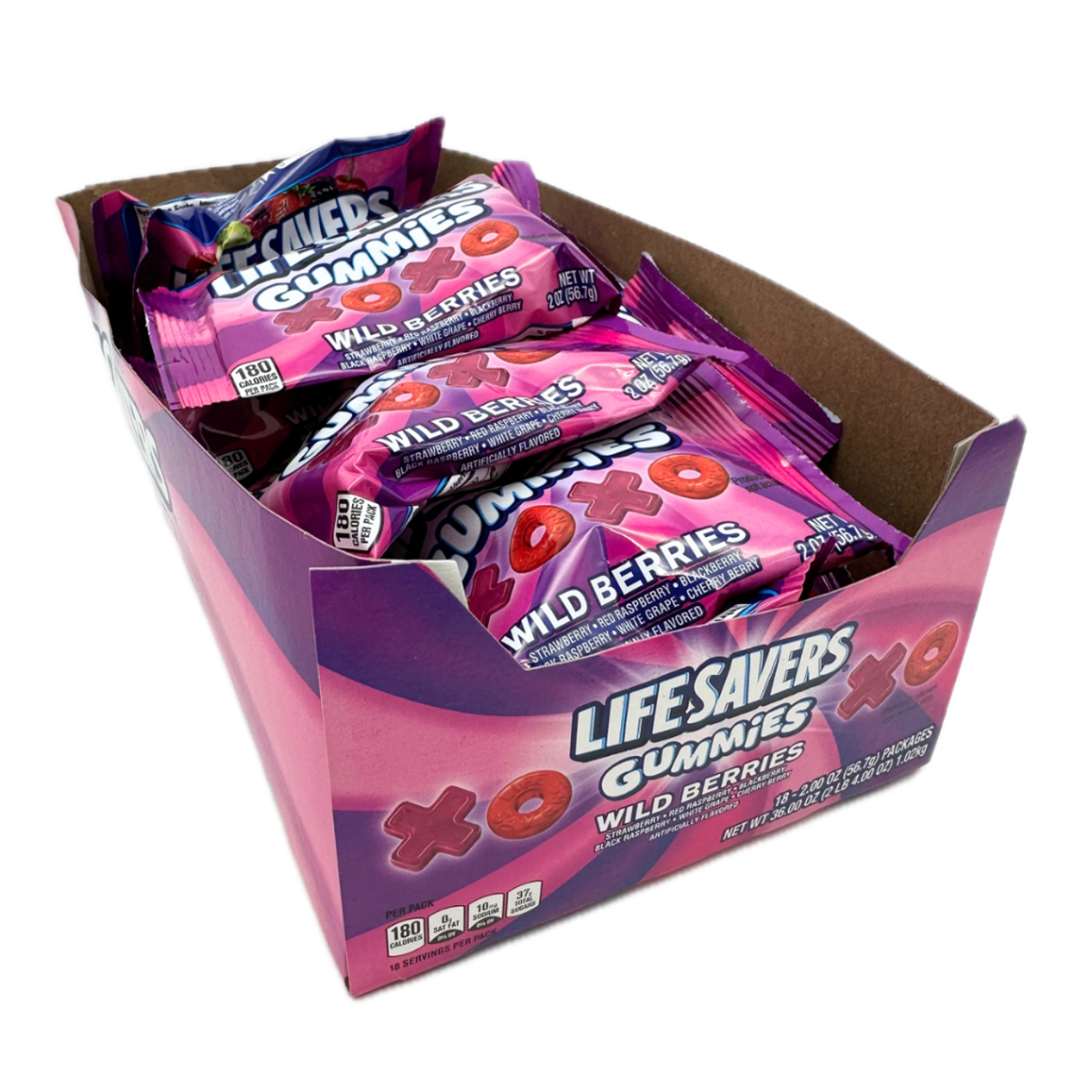 Life Savers Wild Berries Gummy Xs and Os 2oz - 18ct