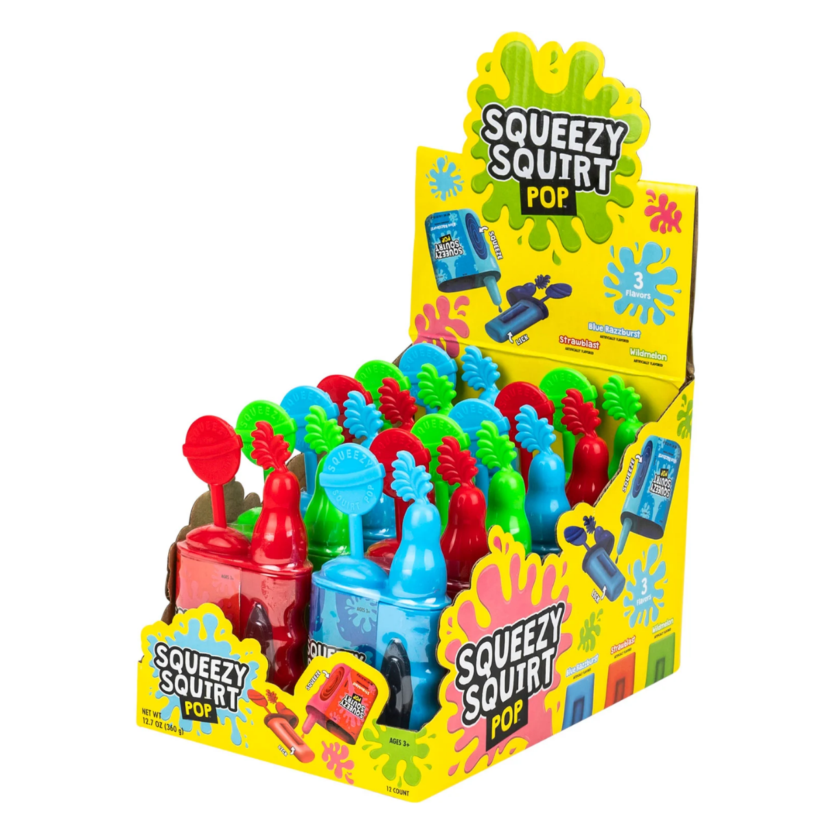 Koko's Squeezy Squirt Pop Candy 1.06oz - 12ct