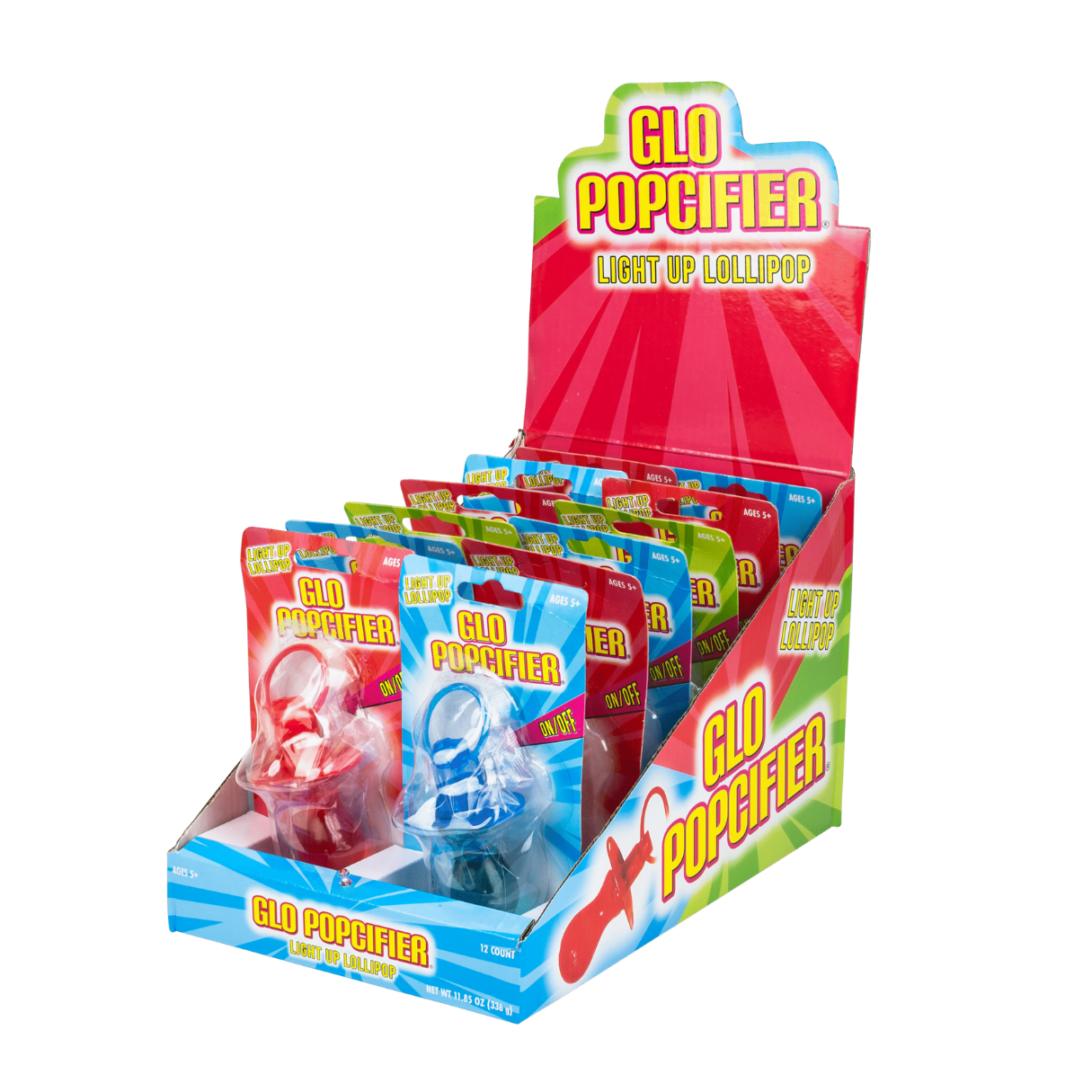 Koko's Glo Popcifier Light Up Lollipop .99oz 12ct