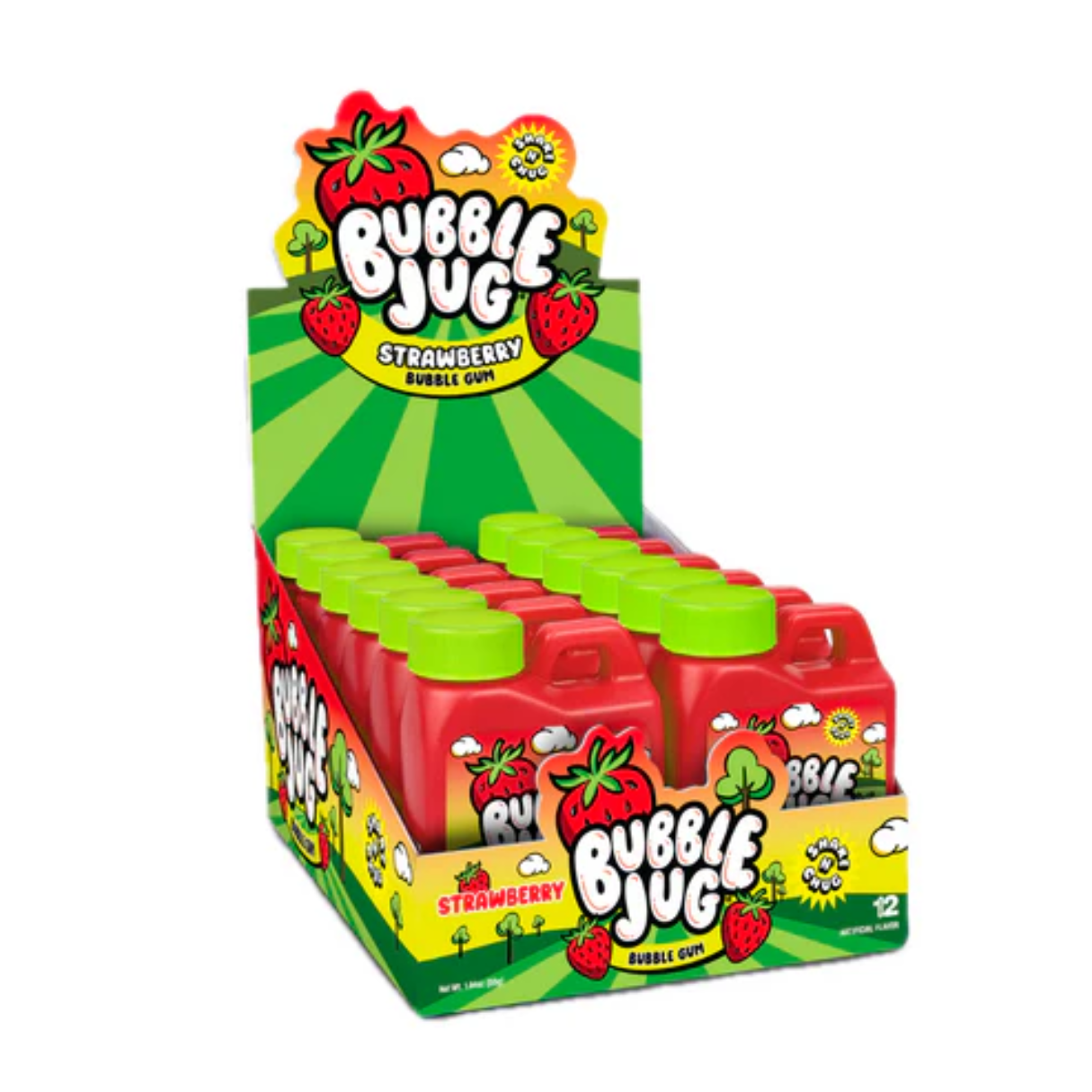 Bubble Jug Strawberry Bubble Gum 1.94oz 12ct