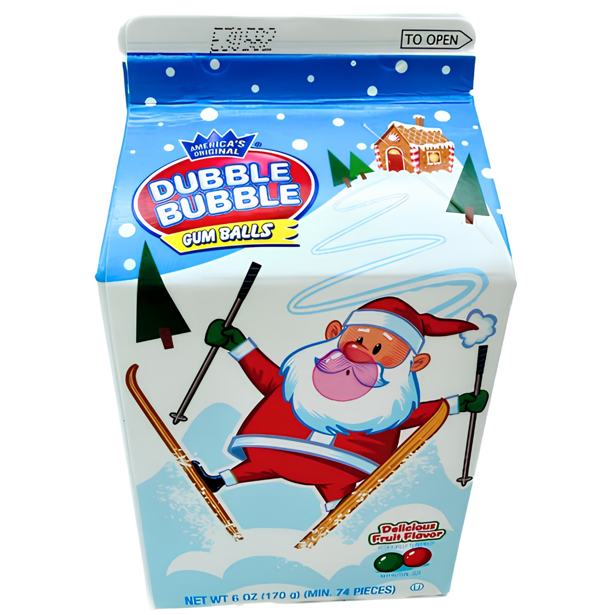Dubble Bubble Christmas Holiday Bubble Gum Assortment 6oz 24ct