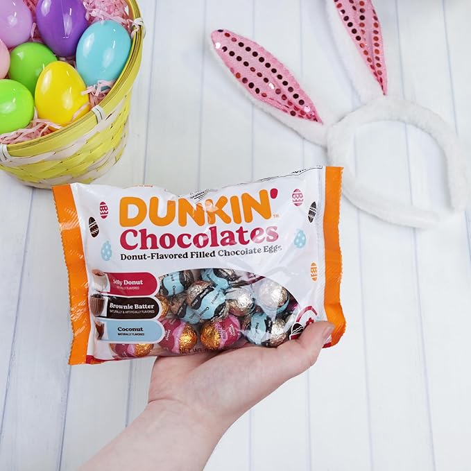 Dunkin Chocolates Assorted Foil Wrapped Eggs Bag 9oz - 6ct