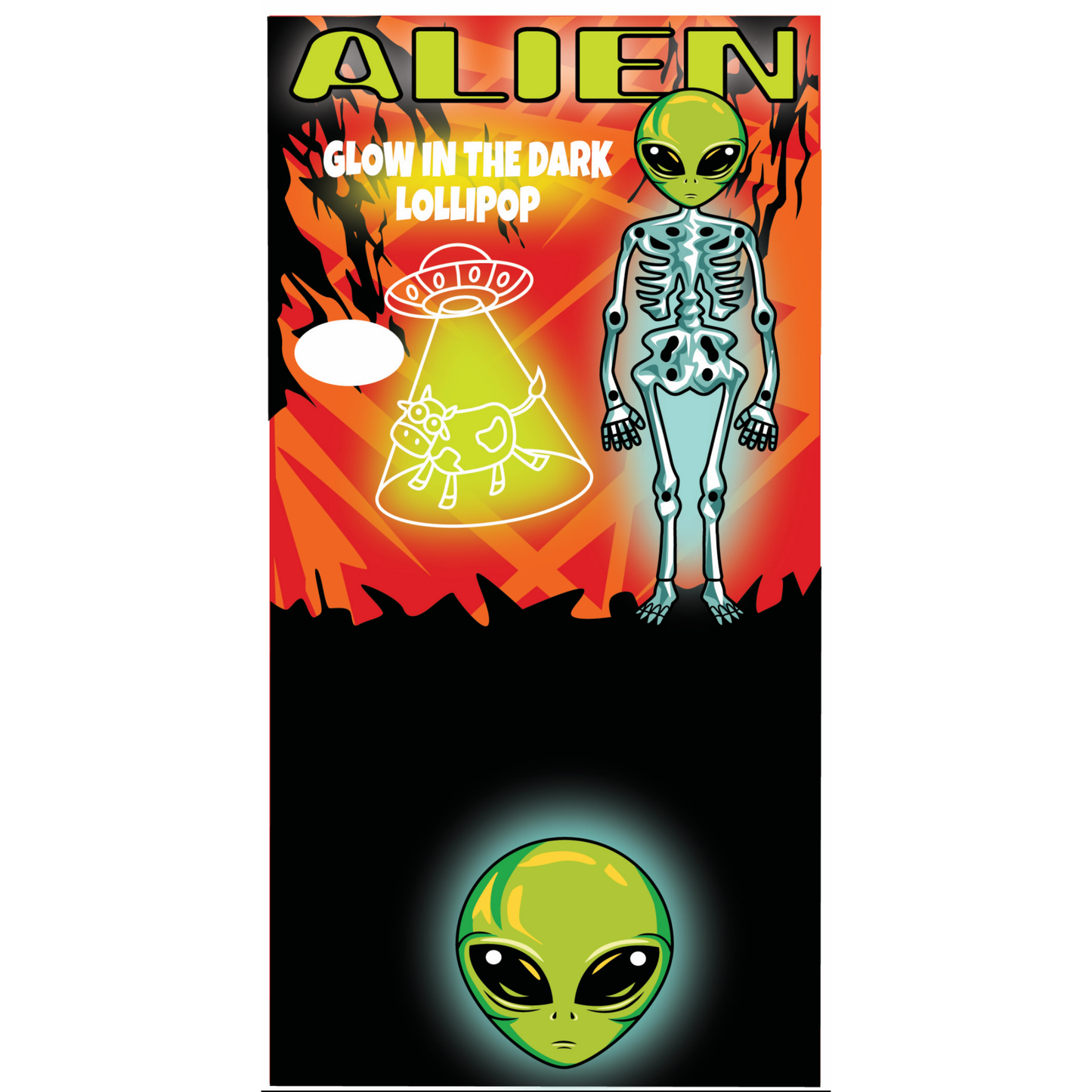 Glow in the Dark Alien Lollipop 300ct