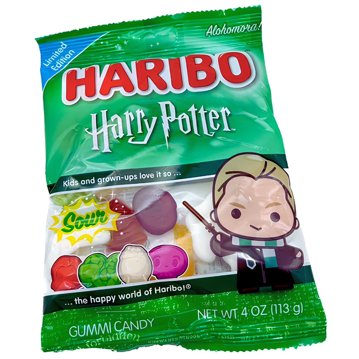 HARIBO Harry Potter Draco Malfoy Sour Candy 4oz 12ct