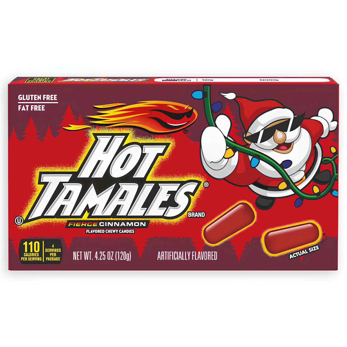Hot Tamales Fierce Cinnamon Holiday Theater Box 4.25oz 12ct