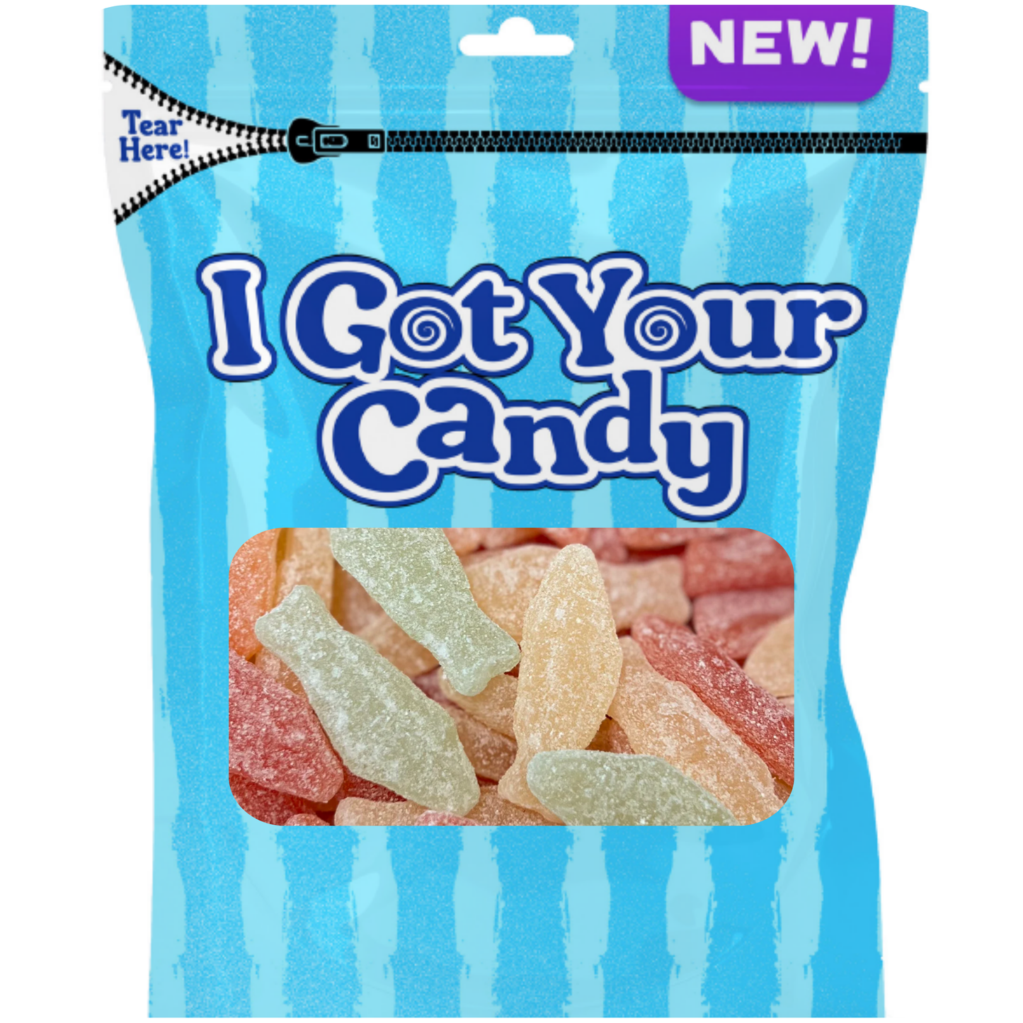 IGYC Swedish Sour Fish Peg Bag 6oz 12ct