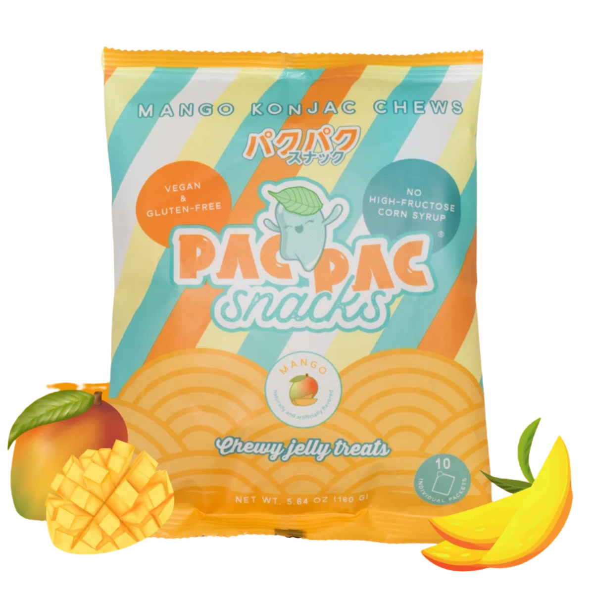 Juicy Chewy Jellies Mango Peg Bag 5.64oz 12ct
