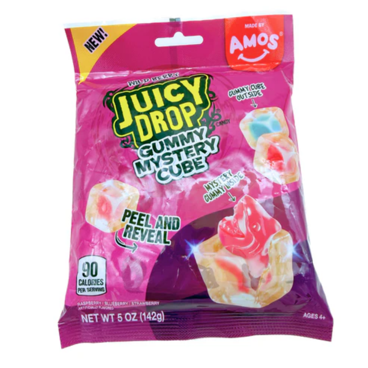Juicy Drop Gummy Mystery Cube Wild Berry 5oz 12ct