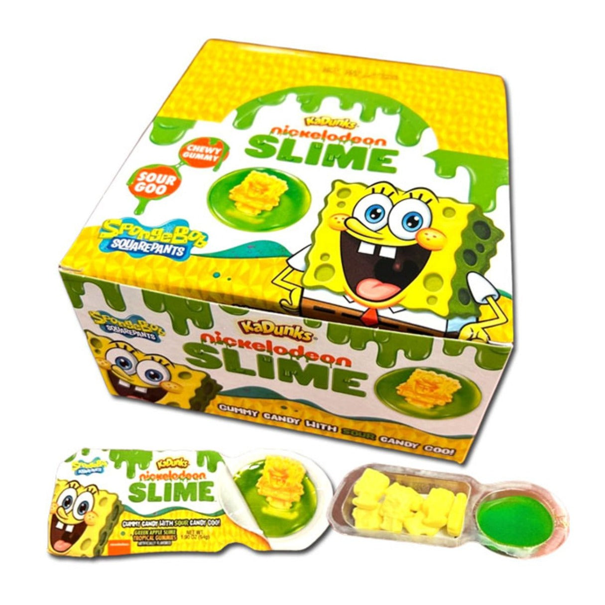 Kadunks Slime Spongebob Dippers 1.9oz - 12ct