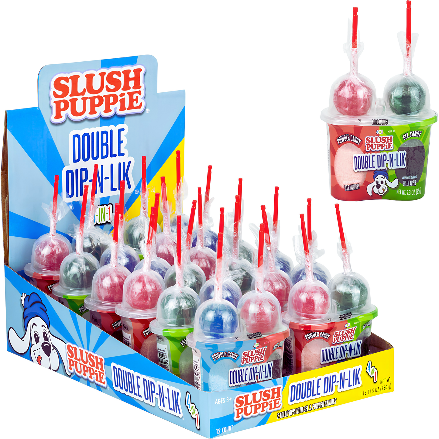 Koko's Slush Puppie Double Dip-N-Lik 2.3oz 12ct