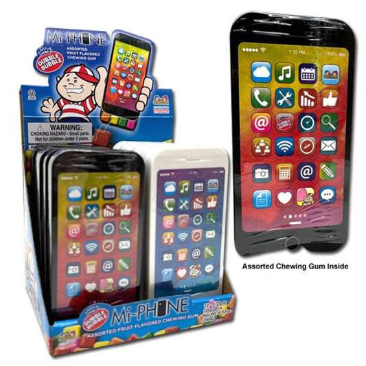Kidsmania Mi-Phone with Dubble Bubble Gum .71oz  - 12ct