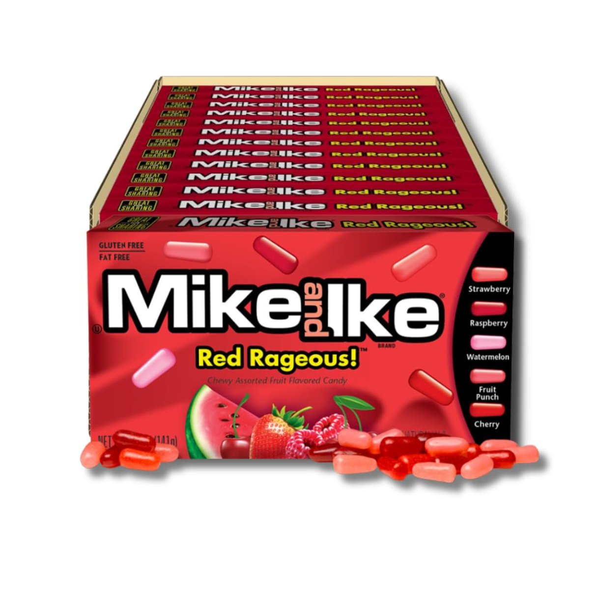 Mike & Ike Red Rageous Theater Box 4.25oz - 12ct