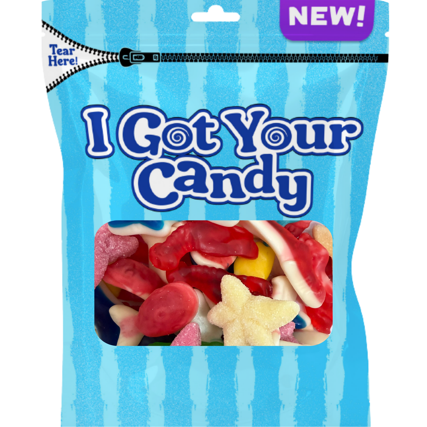 Nautical Gummi Mix Peg Bag 6oz 12ct