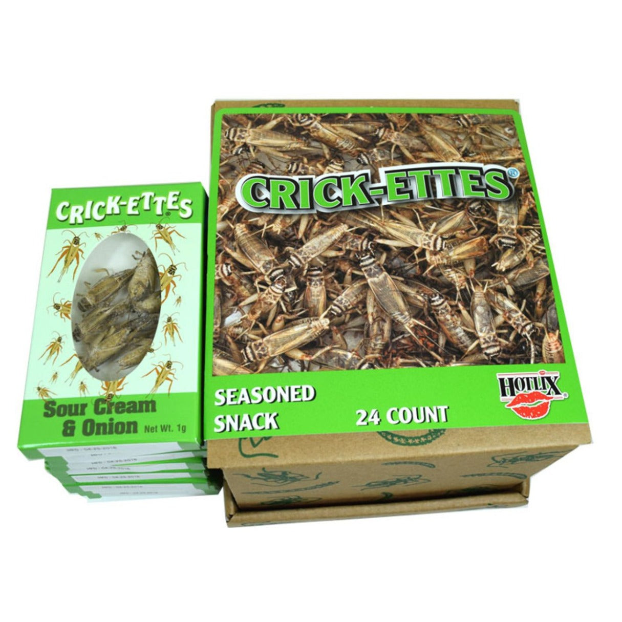 Real Cricket Snacks Sour Cream Onion 1g 24ct
