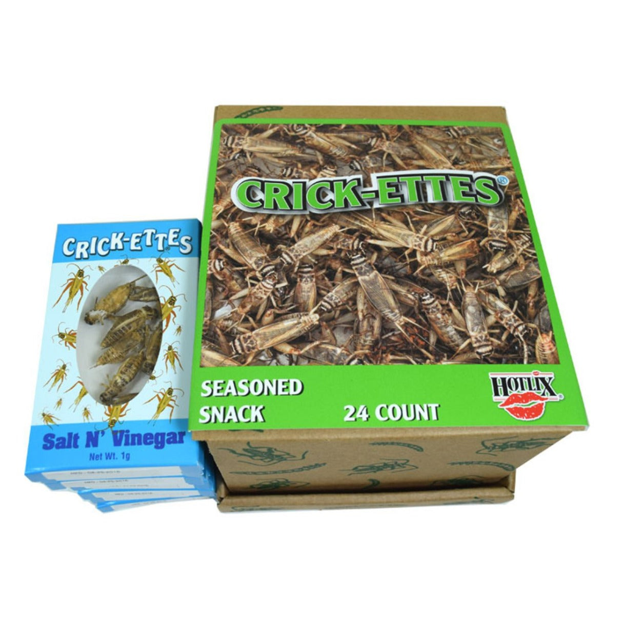Hotlix Real Crickets Snacks Salt & Vinegar 1g 24ct I Got Your Candy