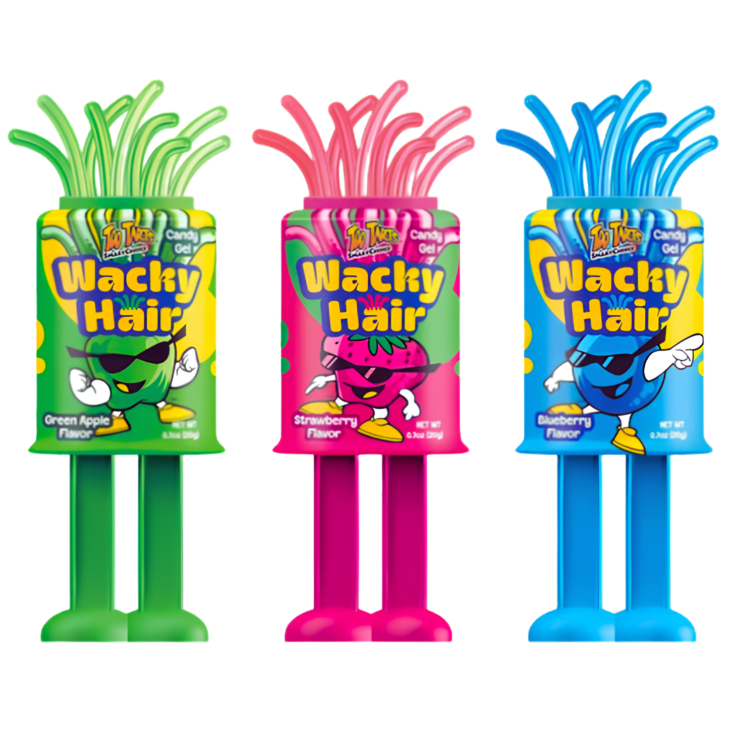 Too Tarts Wacky Hair Gel Candy 0.3oz 18ct