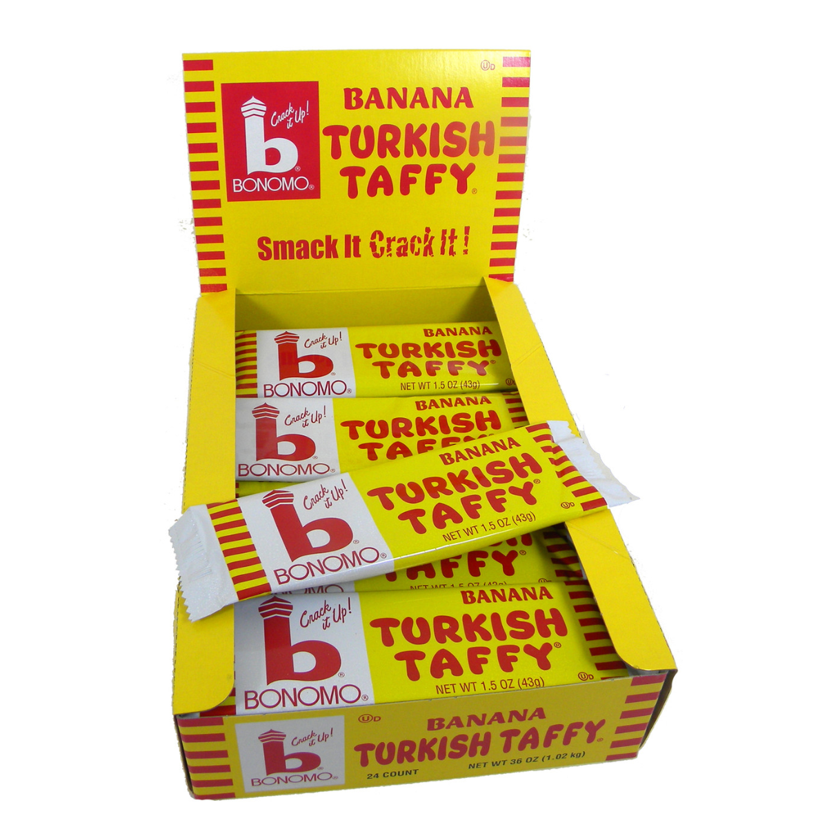 Turkish Taffy Banana 1.5oz 24ct I Got Your Candy