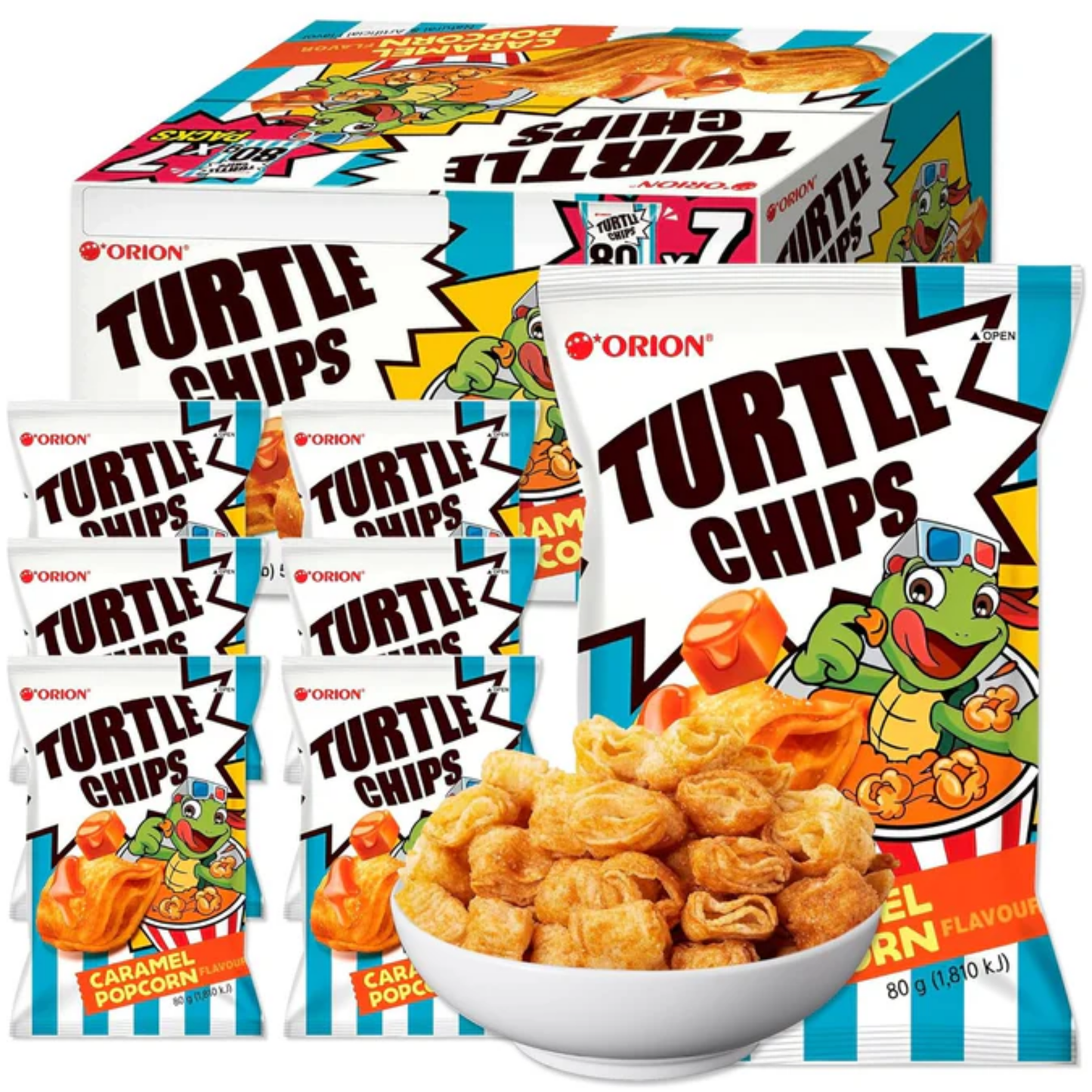Turtle Chips Caramel Popcorn 2.83oz 7ct ($2.40/pc)