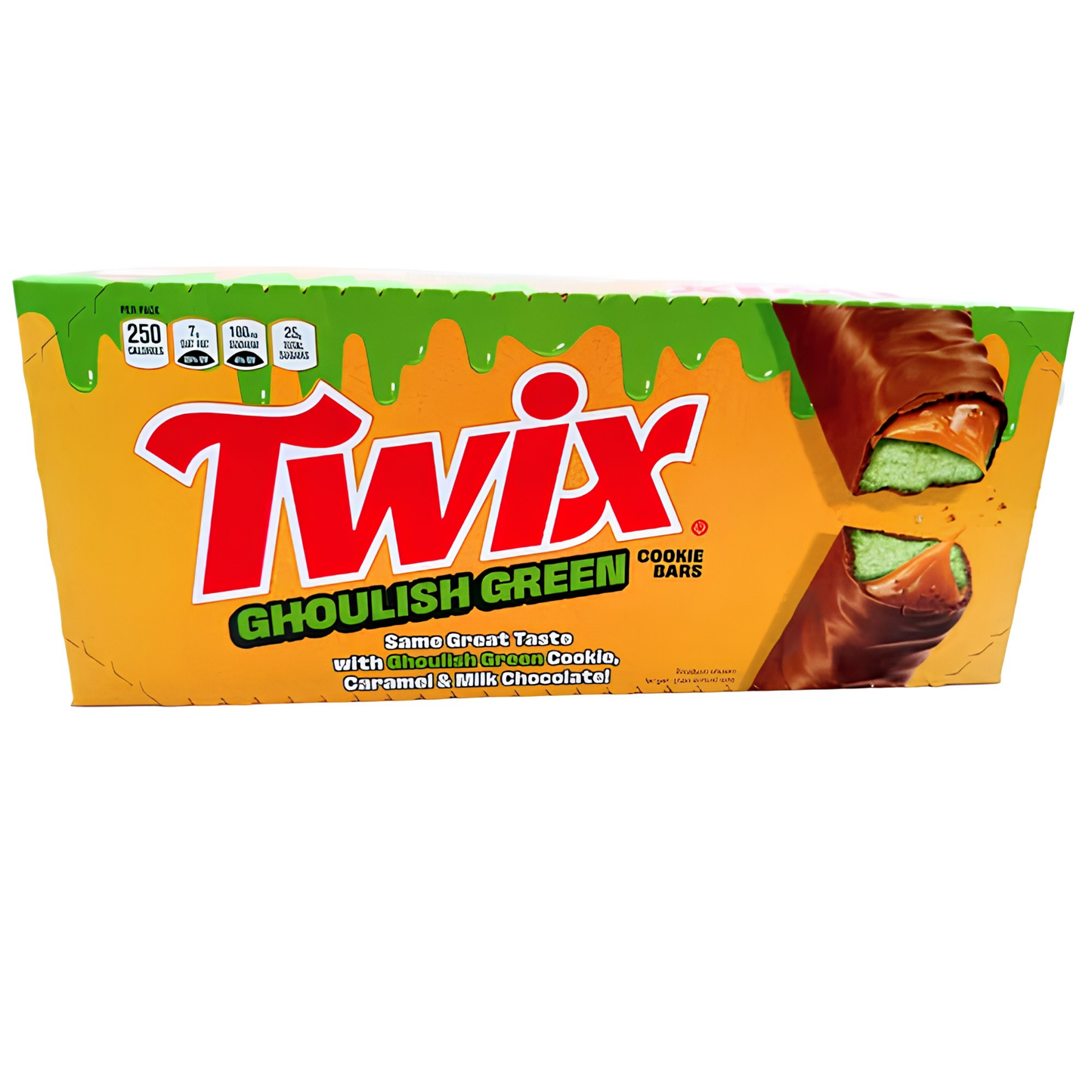 Twix Ghoulish Green Halloween Bars 1.79oz 36ct