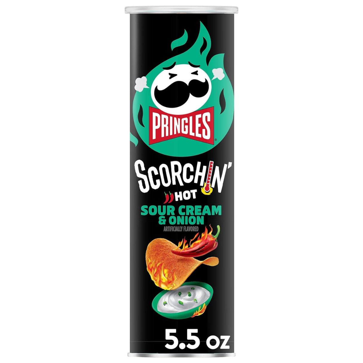 Pringles Scorchin Sour Cream and Onion 5.57oz - 14ct