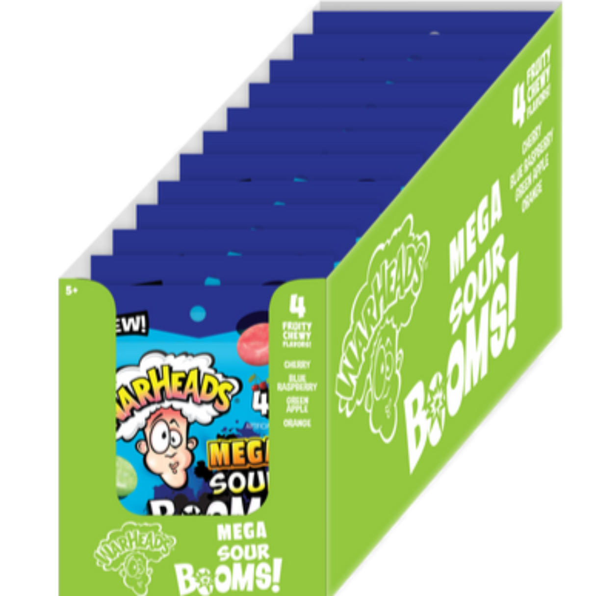 Warheads Mega Sour Booms! 2.5oz - 12ct