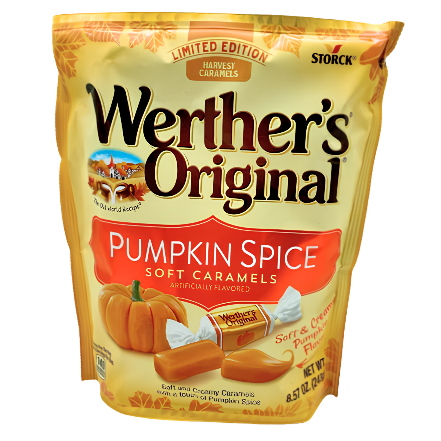 Werther's Soft Pumpkin Spice Caramel 8.57oz 12ct