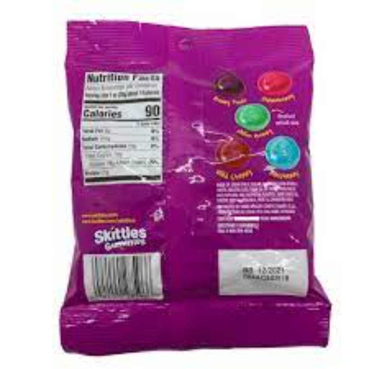 Skittles Gummies Wild Berry Peg Bag 5.8oz 12ct