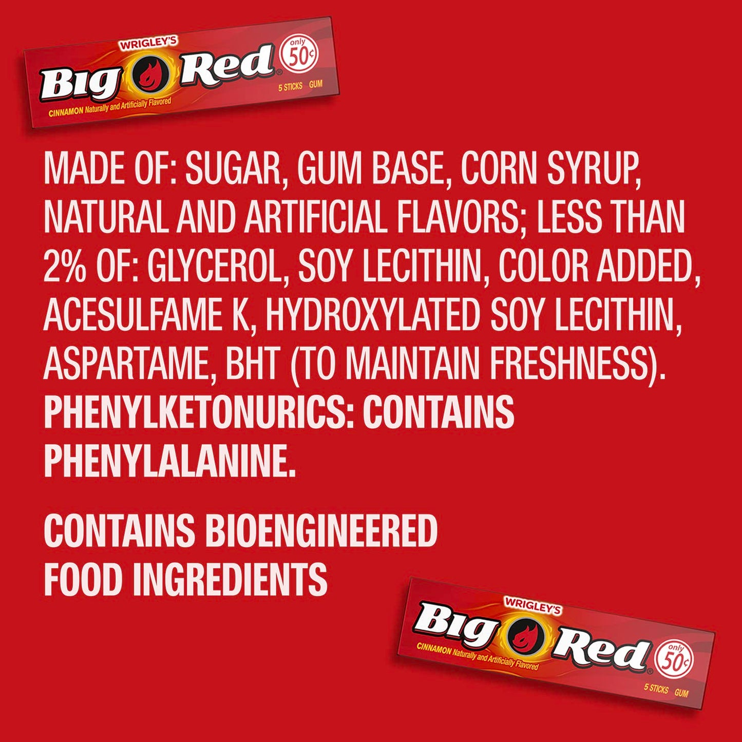 Wrigley's Big Red Chewing Gum - 40ct