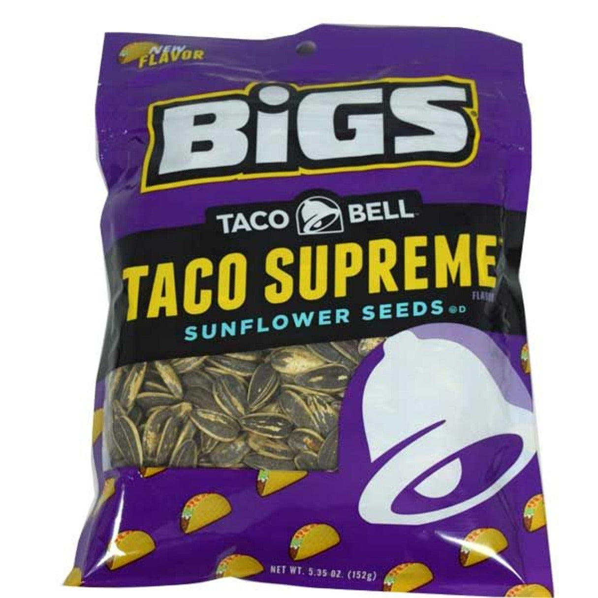 Bigs Taco Bell Supreme Sunflower Seeds 5.35oz 12ct I Got Your Candy