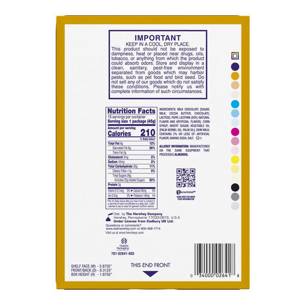 Cadbury Caramello Bar 1.6oz - 18ct