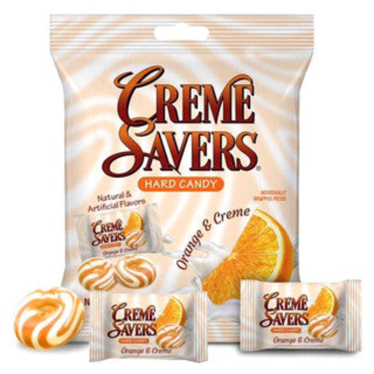 Creme Savers Orange & Creme Peg Bag 6.25oz 12ct