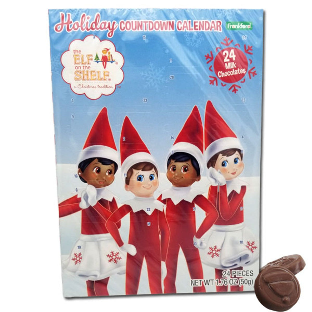 Frankford Elf On The Shelf Chocolate Advent Calendar 1.76oz 12ct