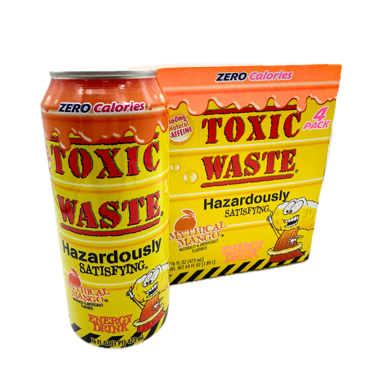 Toxic Waste Mythical Mango Energy Drink 16oz - 4ct – I Got Your Candy