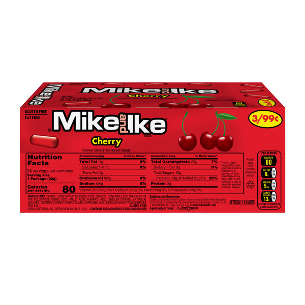Mike and Ike Cherry 2/$1 (pre-priced) .78oz 24ct