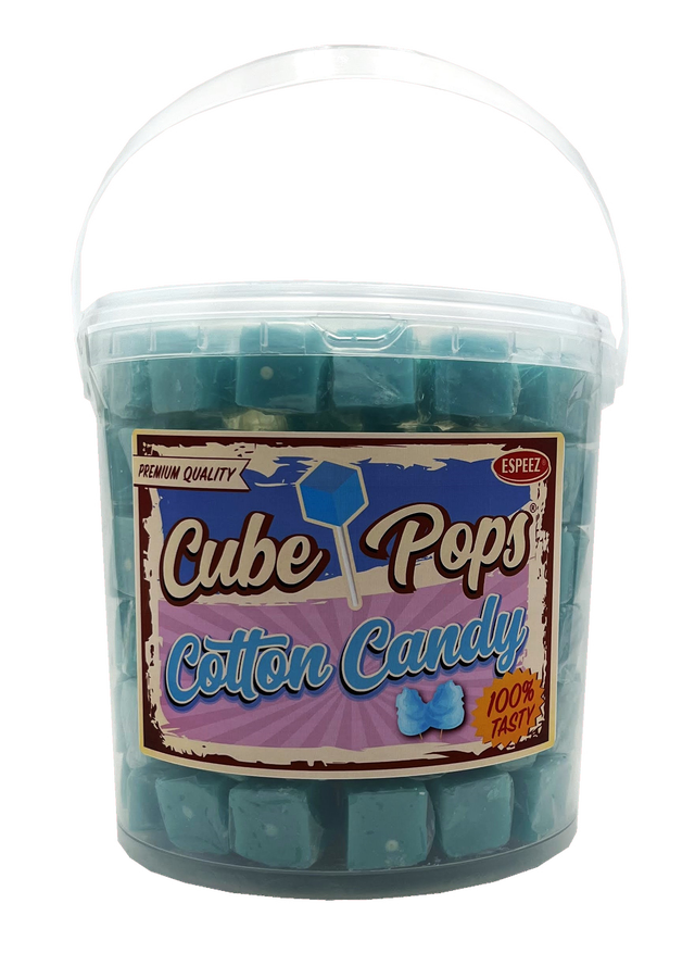 Espeez Cube Pops Cotton Candy Jar - 100ct