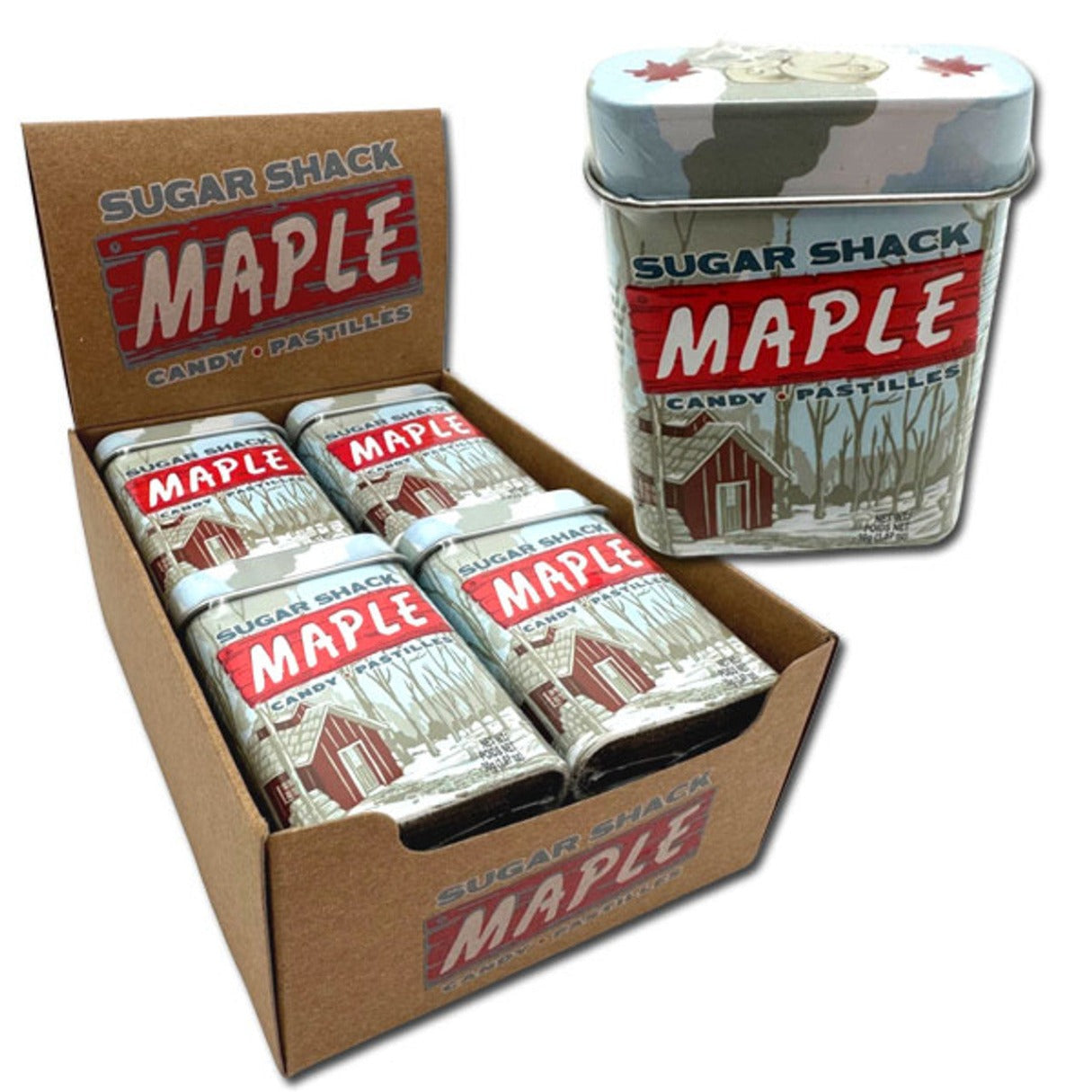 Big Sky Sugar Shack Maple Candy Tins 1.07oz 144ct