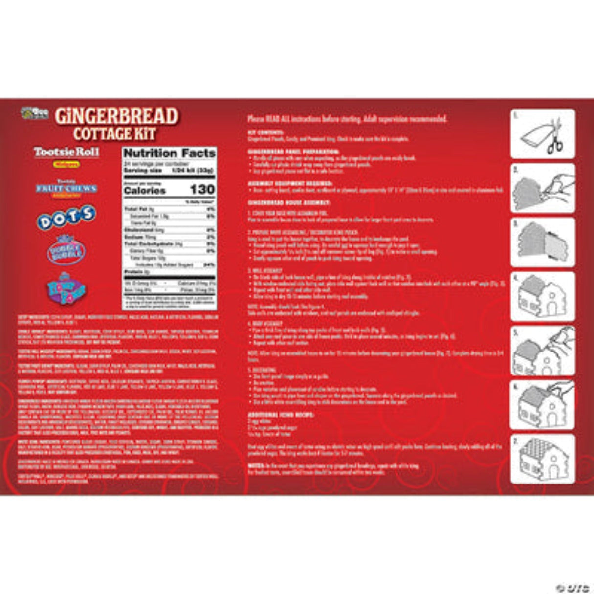 Tootsie Gingerbread Cottage 28oz - 12ct