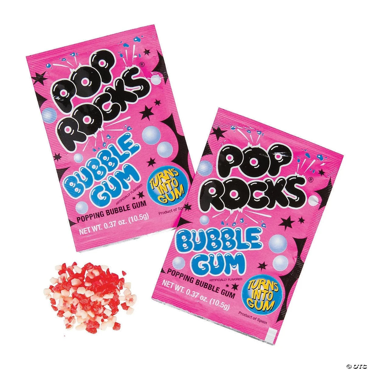 Pop Rocks Bubble Gum Popping Candy .33oz 24ct