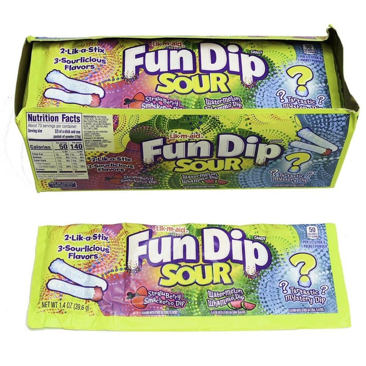 Lik-M-Aid Fun Dip Sour 1.4oz - 24ct – I Got Your Candy