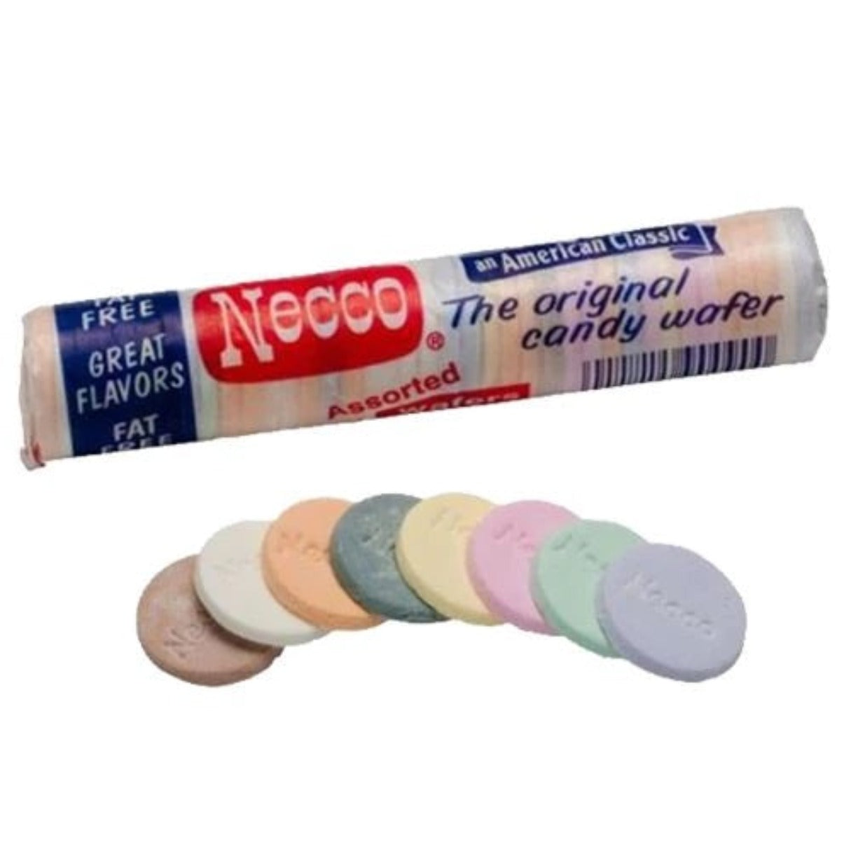 Spangler Necco Wafers Assorted Flavors Roll 2oz 24ct