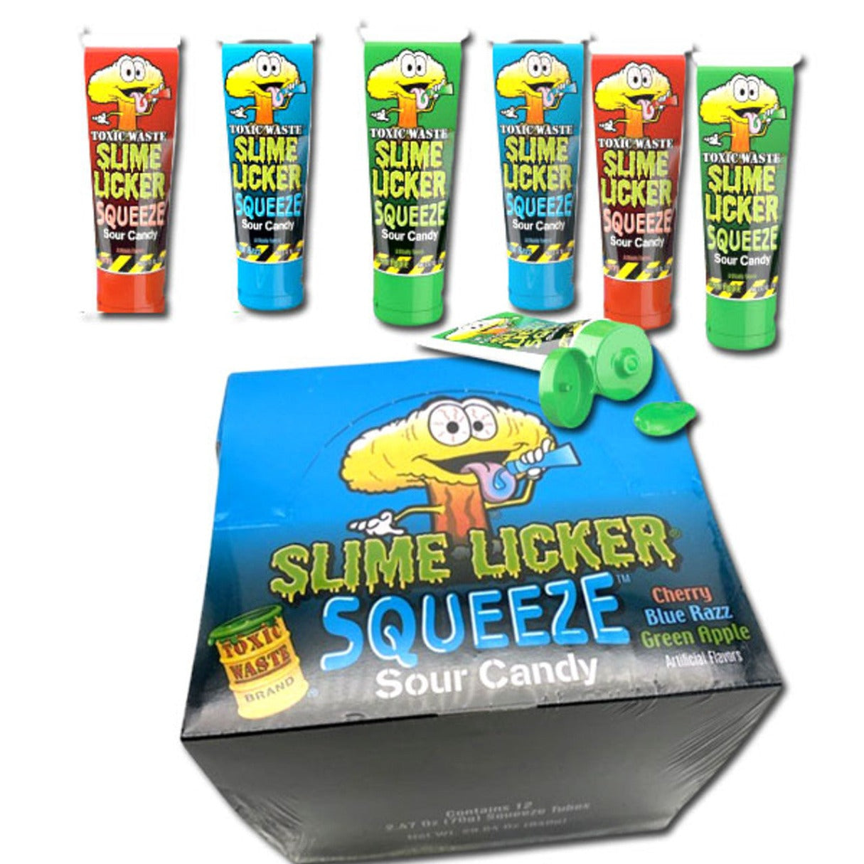 Toxic Waste Slime Licker Squeeze Candy 2.47oz 12ct