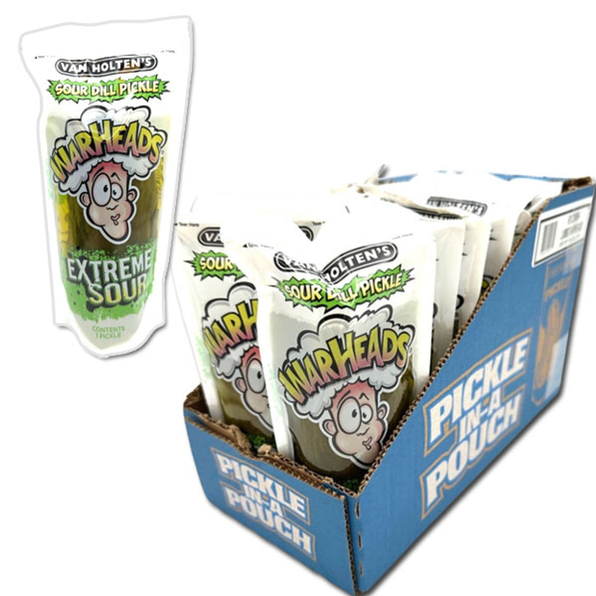Van Holten Jumbo Warhead Pickles Extreme Sour 12ct