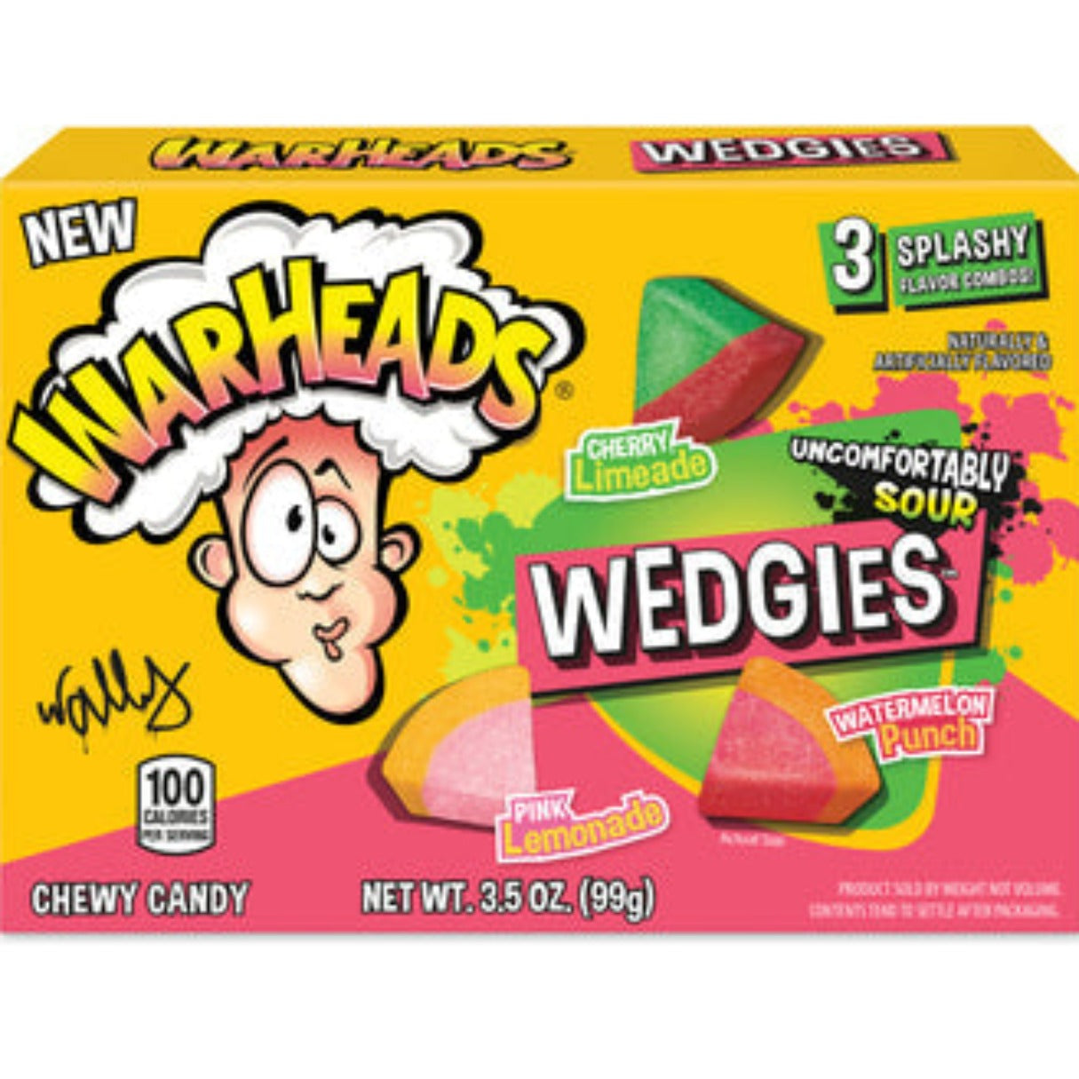 Warheads Wedgies Chewy Candy Theater Box  3.5 oz - 12ct