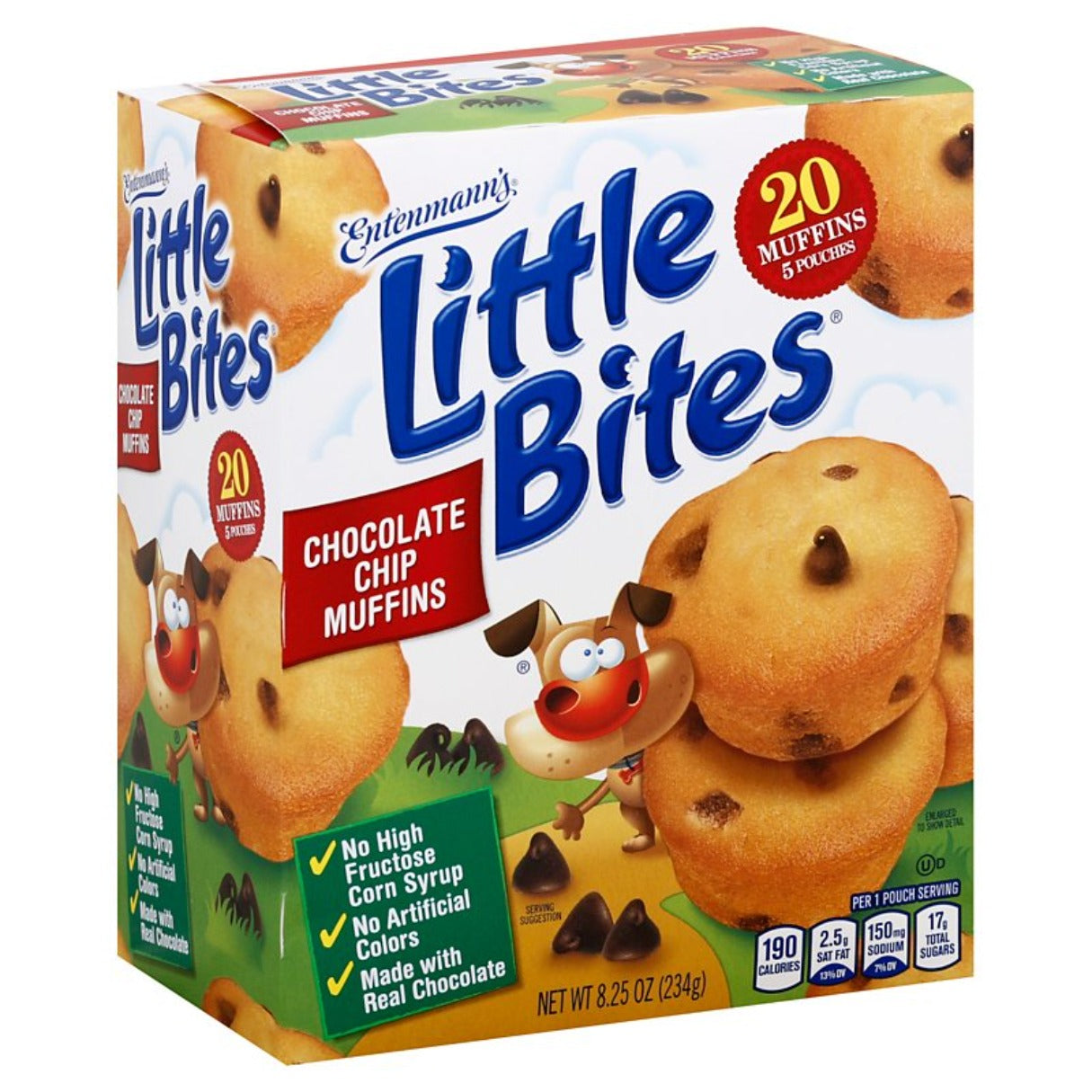 Entenmann's Little Bites Chocolate Chip Muffins 8.25oz - 20ct