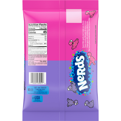 Nerds Grape/Strawberry Fun Size Bag 12oz - 12ct