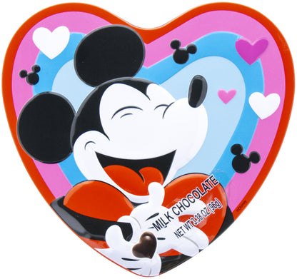 Mickey and Minnie Heart Tins (set of 2)  3.38oz - 6ct