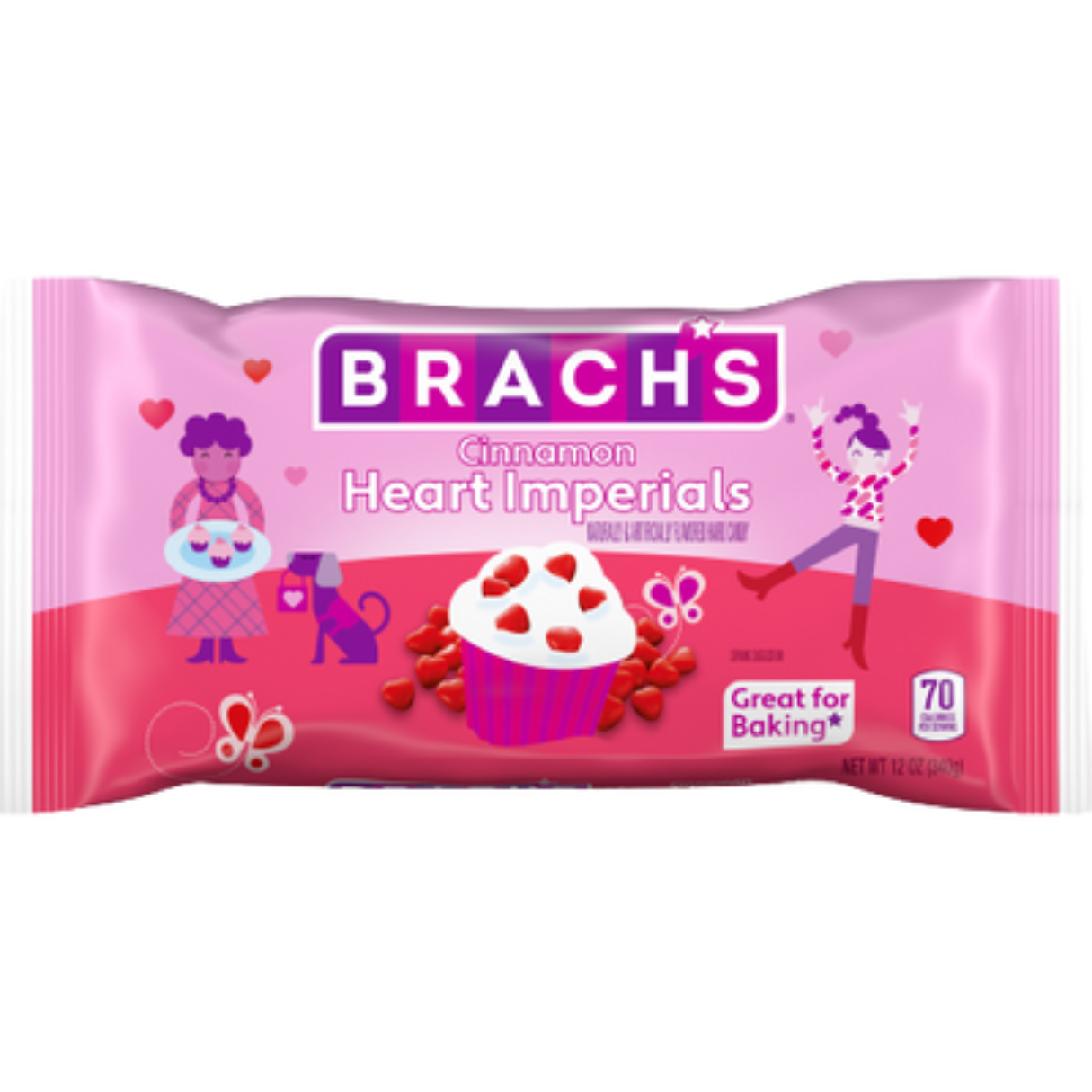 Brach’s Cinnamon Imperial Hearts 12.oz - 12ct