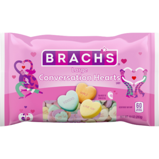 Brach's Valentine's Large Conversation Hearts 10oz - 12ct