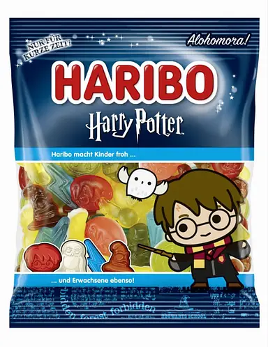 Haribo Harry Potter Harry Gummies Peg Bag 4oz - 12ct