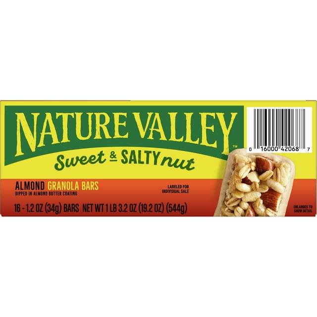 Nature Valley Sweet and Salty Granola Bars Almond Bars 19.7oz - 16ct